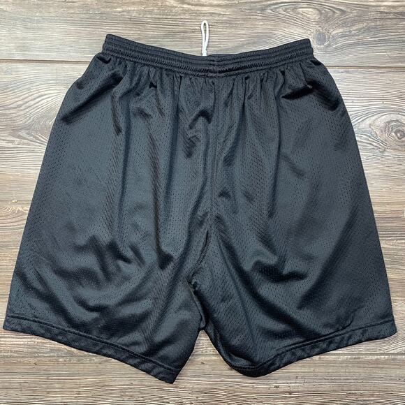 NIKE Womens Black Nylon Mesh Shorts Active Sport Drawstring  SZ XL C102043 - Picture 2 of 7
